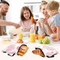 thumbnail image 7 of Haosy 3 Pack Reusable Ziploc Bags BPA Free Healthy Food Storage Bag Leakproof Sandwich Snack Freezer Bags Pink Cow and Strawberry, 7 of 7