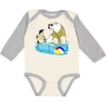 thumbnail image 3 of Inktastic Penguin and Polar Bear Iceberg Beach Bums Boys or Girls Long Sleeve Baby Bodysuit, 3 of 5