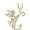 Yellow, variant on 14K White Gold Finish Round Cut White Diamond 925 Sterling Silver Diamond Cute Elf Angele With C Initial Letter Pendant Necklace for Women