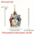 thumbnail image 3 of Qwtwty Mobile Phone Chains 2D Flat Acrylic Ornament for Religious Figures, 3 of 4