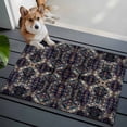 thumbnail image 3 of 2x3 Ft Entryway Area Rug, Boho Black Blue Kitchen Rug Runner Washable Floor Mat, Modern Abstract Geometric Retro Non Slip Indoor Door Mat Throw Carpet for Bathroom Living Room Bedroom, 3 of 8