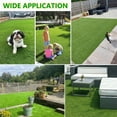 thumbnail image 7 of Fas Home Artificial Grass Turf 6' x 14' Indoor Outdoor, 0.8 Inch Pile Height Fake Grass Realistic Synthetic Grass with Drain Holes Grass Carpet Pet Grass for Patio Garden Lawn Landscape Balcony, 7 of 7