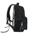 thumbnail image 3 of Fotbe Pink White Ocean Waves Mochila Casual con Estampado para Escuela, Viajes y Actividades al Aire Libre - Duradera, Ligera y Cómoda, 3 of 5