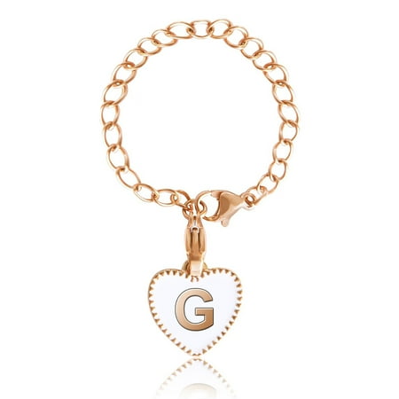 

wirlsweal Love Heart Tumbler Charm Tumbler Letter Charm Love Heart A-z Capital Letter Water Cup Mug Handle Decoration Hanging Chain Pendant Tumbler Accessories