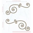 thumbnail image 1 of Curly Swirls 2pc Wall Art Decals Vinyl Stickers Home Décor 11x5.5-inch Tumbleweed, 1 of 4