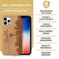 thumbnail image 7 of Case Yard Wooden Case Outside Soft TPU Silicone Slim Fit Shockproof Wood Phone Cover for Girls Boys Men and Women Supports Wireless Charging Skyline Seattle Design case for iPhone-11-Pro-Max, 7 of 7