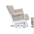thumbnail image 6 of Suite Bebe Contempo Nursery Glider with Ottoman, White Wood and Latte Fabric, 6 of 8