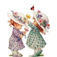 thumbnail image 1 of Cuadros Decorativos Diamond Painting 5D DIY Hat Girl Full Round Drill Rhinestone Kit (sz1169) Likrtyny embutido en tela, 1 of 7