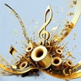 thumbnail image 2 of CafePress - 3D Music Notes Explosion Body Suit - Baby Light Bodysuit, Size Newborn - 24 Months, 2 of 4