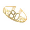 thumbnail image 2 of Sonducket Diadema para fiesta de cumpleaños, accesorios de decoración para celebración, tocado elegante brillante para chicas jóvenes, adorno Accesorio para el cabello Dorado(80), 2 of 6