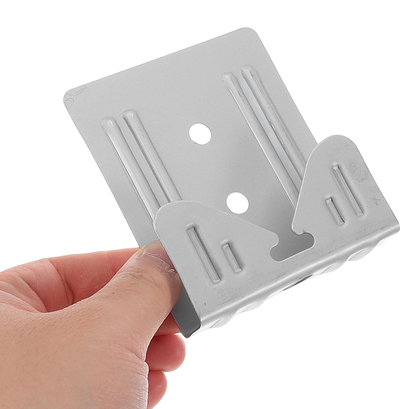 LEORX 10Pcs Corrosion Resistance Metal Mirror Holder Clip Picture Hanging Supplies 3.54X2.95X1.18in
