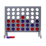 Tailgating Pros Premium Giant Four in a Row with Carrying Case - Jumbo Oversized Outdoor Yard Game - Connect Multiple Pucks in a Row to Win - Many Puck Colors Available!
