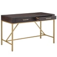 thumbnail image 3 of Martha Stewart Sharkey 48" Solid Wood and Metal Desk in Morocco/Gold, 3 of 4