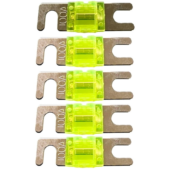 IMC Audio 100 Amp Mini ANL Fuse Gold for Car Audio Auto Marine Audio 5 Pack