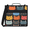 Orange, variant on Jiaoprinted Night Moon Owl Zipper 3 D-Ring Binder Bag with Shoulder Strap, Cartoon Owl Waterproof Expanding Binder, Multi-Pocket Portfolio Organizer Case