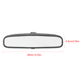 thumbnail image 3 of 10" Universal Rear View Mirror, Interior RearView Mirror Bracket Fits Corolla Camry RAV4 Focus Nissan Rogue Altima Sentra Honda CRV Accord KIA Optima Mazda 3 5 6 Miata, Replacement  mirror, 3 of 7