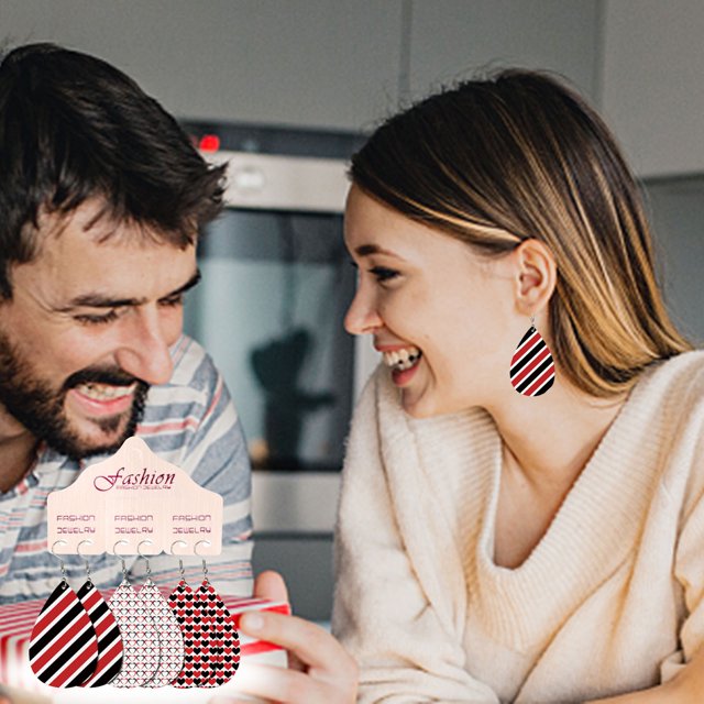 Jusqu'à 65% de Rabais Boucles d'Oreilles en Cuir de Jour de Valentine Coeur en Forme d'Amour Boucles d'Oreilles en Cuir Boucles d'Oreilles Jewelry sur l'Autorisation