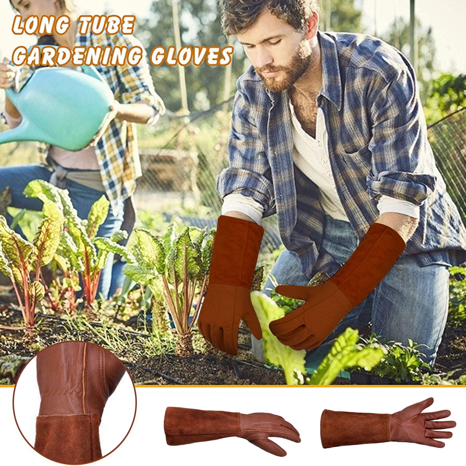 HeroNeo Anti-puncture Rose Pruning Floral Gauntlet Garden Gloves Gifts For Women and Men