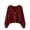 Red, variant on Women's Knitted Cardigan V Neck Button Down Long Sleeve Sweater Fall Winter Comfy Loose Casual Outwear (Free Size, Black)
