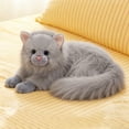 thumbnail image 2 of Cute Peluche Cat Plush Toy Realistic Cat Stuffed Animal Companion Doll for Kid&friends Holiday Gift, 2 of 7