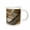 White, variant on 3drose, Staircase Inside Nyc Building, 15oz Two-tone Green Mug