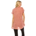 thumbnail image 3 of Haute Edition Women's Short Sleeve Pocket Tunic Top with Pockets & Plus Sizes, 3 of 5