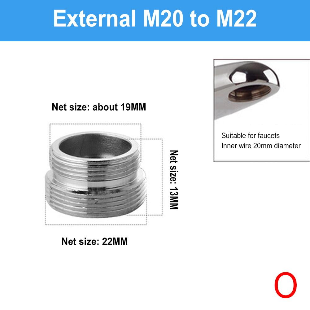 1x Faucet Adapter Kit, Brass Aerator Adapter Set Male/Female Faucet