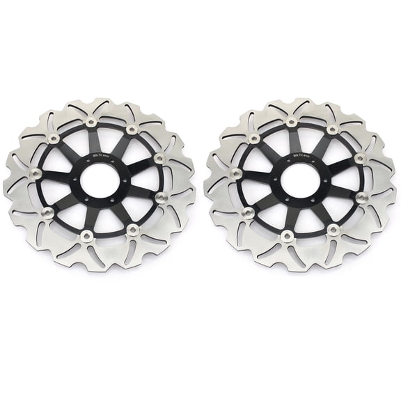 1Pair Front Brake Discs Rotors for HONDA CBR 600 F F4 1999-2000 VFR 800 X Crossrunner 2011-2014 VFR 800 V-TEC 1998-2013