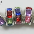 thumbnail image 1 of Ayyufe Pack Of 100 6mm Shiny Glass Metal Rondelle Spacer Beads for DIY Craft Making, 1 of 6