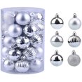 thumbnail image 1 of Christmas Tree Balls 34 Pieces Christmas Ball Set Christmas Decorations Tree Balls Tree Decorations For Christmas Matt, Glittering Decoration Balls For Hanging Up Door Decorations Christmas Tree, 1 of 7