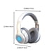 thumbnail image 3 of Auriculares Bluetooth 5.2 para deportes electrónicos con baja latencia, cómodos de usar, 20 horas de uso, plegables, con micrófono, de plástico., 3 of 8