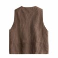 thumbnail image 4 of Deal of the Week Ofreoo Fashion Casual Women's Round Neck Summer ComfortRegular Women's Sleeveless Overcoat Fall Outfits for Women 2024, 4 of 4