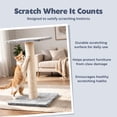 thumbnail image 3 of TRIXIE Espejo 27" Sisal Cat Scratching Post with Plush Platform, Gray, 3 of 4