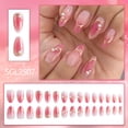 thumbnail image 2 of Yoyauz 24 Valentine's Day Medium Pressure Nail Fake Nail with Love Design Fake Nail Valentine's Day Cute Female Girlfriend Gift, 2 of 9