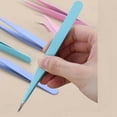 thumbnail image 3 of 2-Pack Slant Tip Tweezers, Precision Stainless Steel Tweezers for Women Facial Hair, Eyebrows, Eyelash Extension & Splinter Removal, 3 of 9