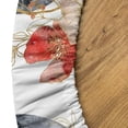 thumbnail image 5 of Ambesonne Boho Fitted Round Tablecloth, Bohemian Crescent Moon Flowers, 45"- 56" Diameter, Dark Blue Grey Amber, 5 of 5