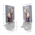 thumbnail image 7 of HemaKayy 2 Pack Plug-in LED Night Light with Light Sensor, Warm White, Dusk to Dawn Sensor Flat Nightlight for Bathroom, Hallway, Bedroom, Living Room - Flowes Floral, 7 of 7