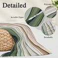 thumbnail image 6 of Sage Green Ombre Queen Size Pillow Cover, Pillowcase Protectors with Zipper, Breathable Decorative Throw Pillow Case Cover, Modern Abstract Geometric Art Pillow Shams for Couch Sofa 20x30Inch, 6 of 8