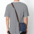 thumbnail image 4 of LOLIPPYY Men's Canvas Messenger Bag with Zipper Closure, Casual Shoulder Bag for Travel and Daily Use, Dark Color, 4 of 7