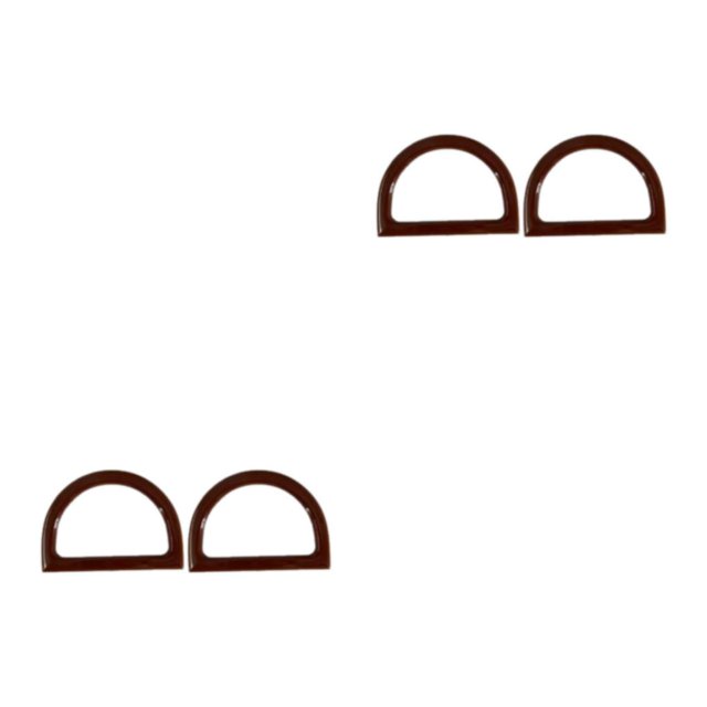 kurtrusly Chic 2Pcs Women Purse Handles Belt Replacement for Tote Purse DIY Handmade brown D shape 2Set