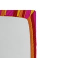 thumbnail image 2 of Ambesonne Retro Fitted Sheet, Stripes Circles Vibrant, Queen Size, Pink Red Orange, 2 of 2