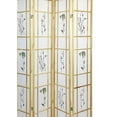 thumbnail image 3 of 4 Panel Floral Shoji Screen, Room Divider, 3 of 3