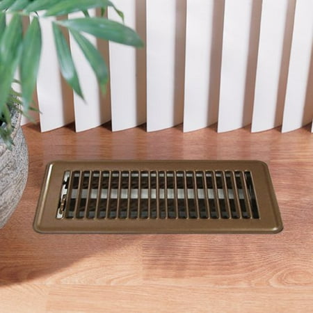 - Deflecto Floor Register, 4' x 10', Brown