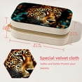 thumbnail image 5 of Leopard Velvet Portable Earring Organizer Box with Removable Compartment - Ideal Travel Organizer and Jewelry Box Gift, 5 of 7