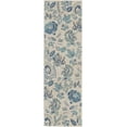thumbnail image 2 of Nourison Tranquil Floral Ivory/Light Blue 2'3" x 7'3" Area Rug, (2x7), 2 of 7