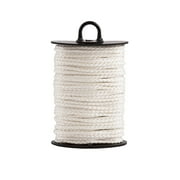 Hyper Tough Item NML40-HT, Nylon Blend Diamond Braid Rope, White, 1/8 x 40', 1 Each