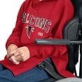 thumbnail image 5 of Men's G-III Sports by Carl Banks Red Atlanta Falcons Adaptive Team Spirit Graphic Fleece Pullover Hoodie, 5 of 7