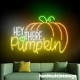 thumbnail image 3 of Handmadetneonsign Hey There Pumpkin Neon Sign, Pumpkin Neon Wall Art Decor, Halloween Wall Decor 64916, 3 of 5