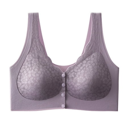 Black of Friday Deals!Clearance Staron Women s Bras No Underwire Front Closure Bras Comfortable Wireless Bras Stretch Large Size Bra Everyday Bras