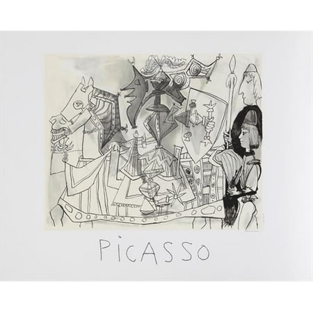 Pablo Picasso 2063 Jeux de Pages, Lithograph on Paper 29 In. x 22 In. - Black And